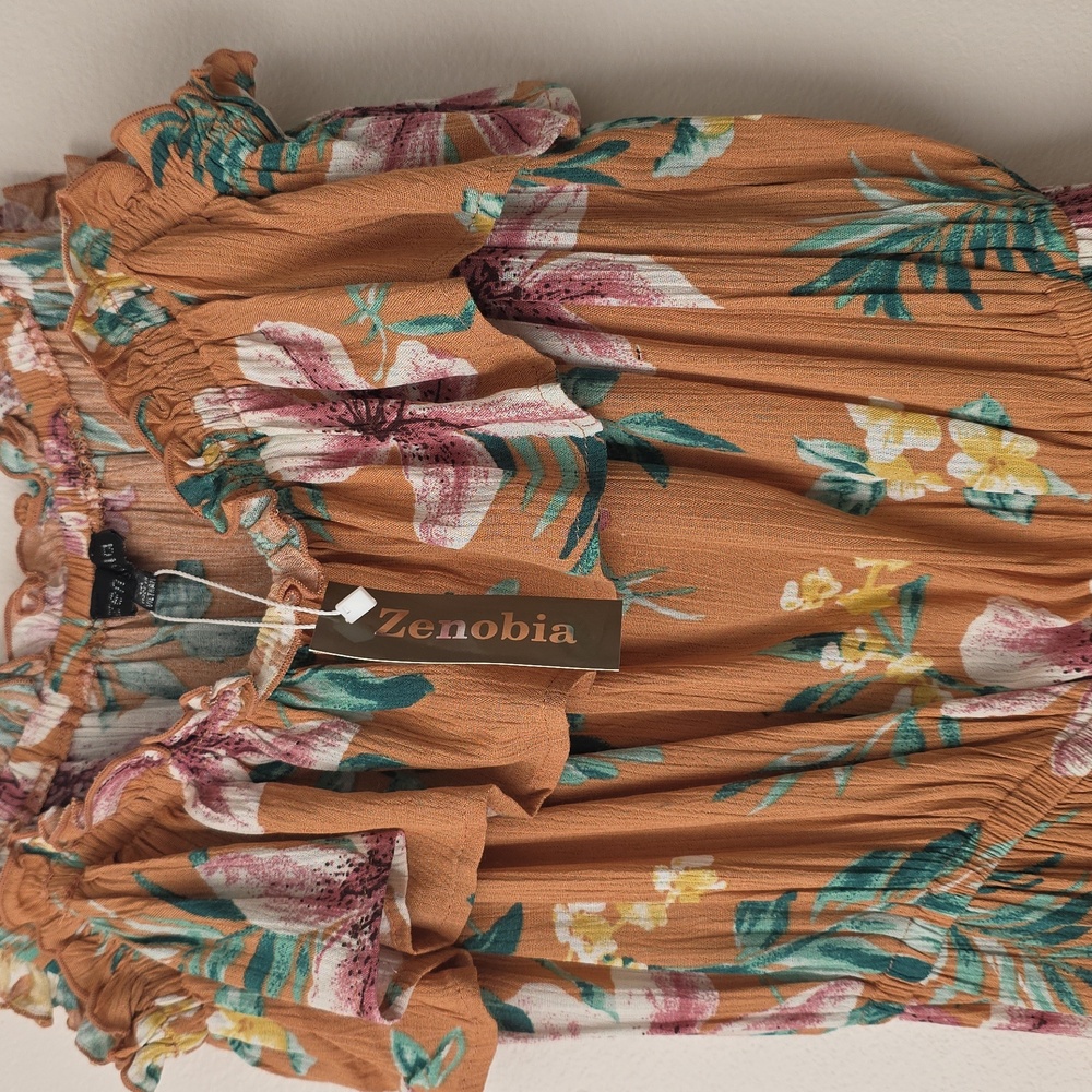 Floral Ruffle Maxi Dress - Picture 3 of 5